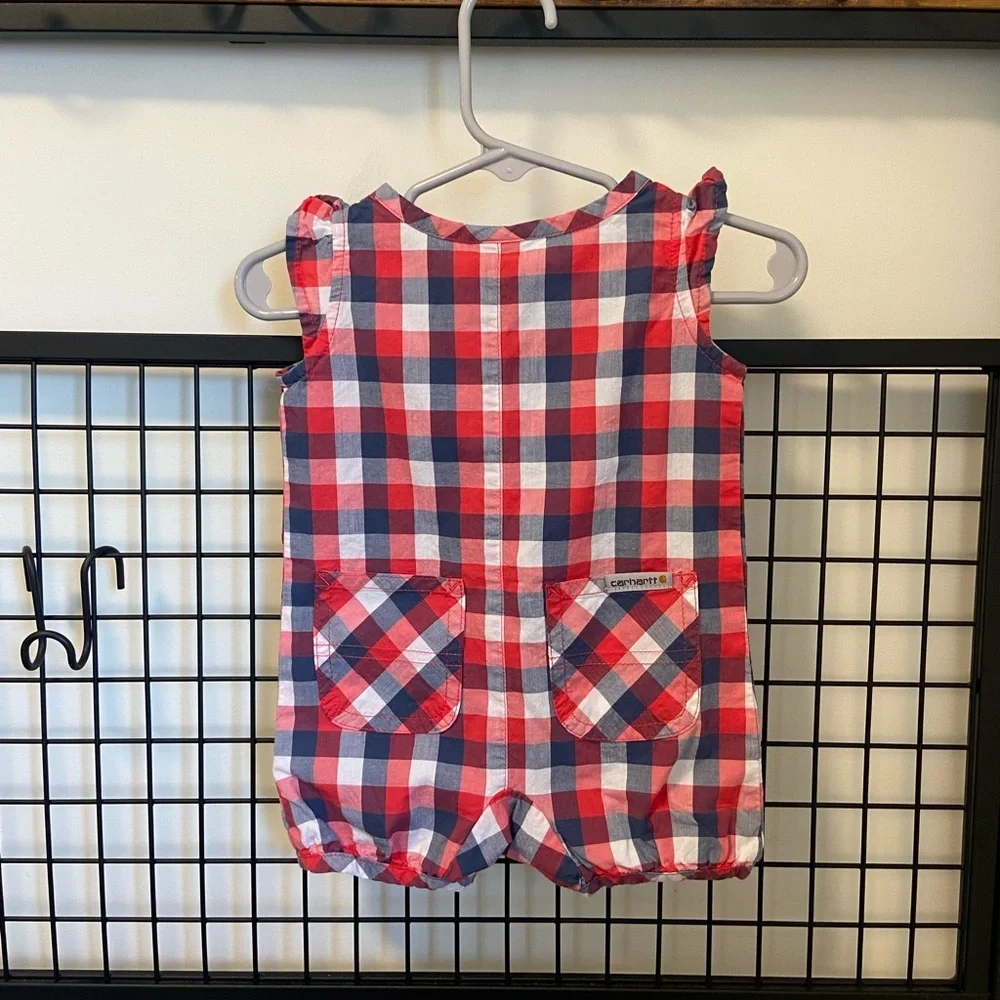 NWOT | Carhartt baby boy’s plaid onesie‎ — 6 months